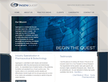 Tablet Screenshot of ingeniquest.com